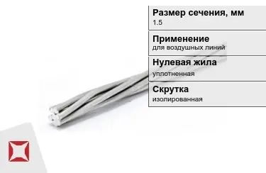 Провода для воздушных линий 1,5 мм в Петропавловске